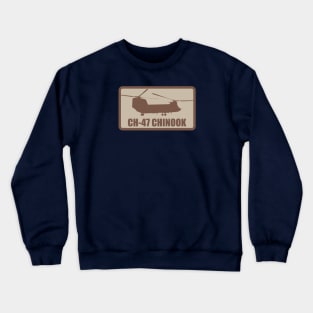 CH-47 Chinook Patch (desert subdued) Crewneck Sweatshirt